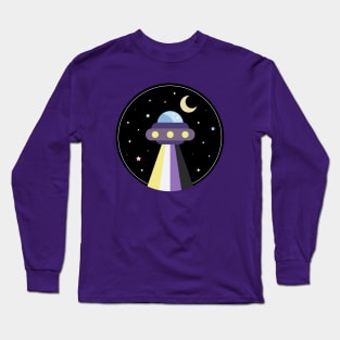 Kawaii Pride Non-Binary UFO Long Sleeve T-Shirt